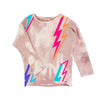 APPAMAN PINK MARBLE LIGHTENING SLOUCH SWEATER