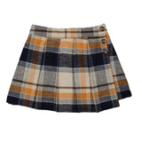 MAYORAL PLAID SKORT - NAVY/ORANGE