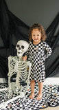 Sunday Littles Daydream Dress in Checkered Skull