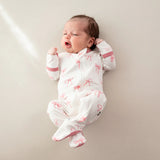 KYTE ZIPPERED FOOTIE IN BOWS