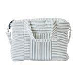 Pehr - weekender stripes away diaper bag - new without tags - colour deep sea