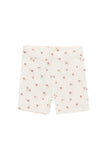 Jamie Kay - Organic Cotton Everyday Bike Short - Simple Flowers Egret