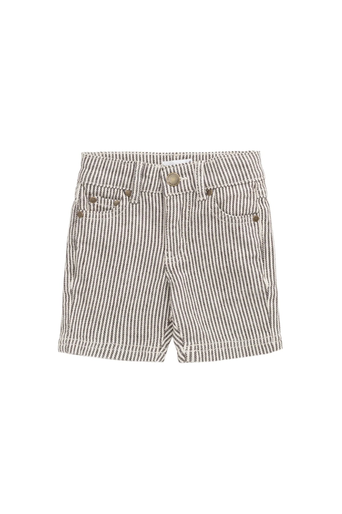 Jamie Kay - Jude Short - Dark Coffee/Buff Stripe