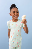 KYTE Short Sleeve Pajamas in Mint Ice Cream