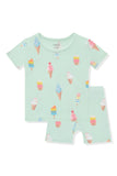 KYTE Short Sleeve Pajamas in Mint Ice Cream