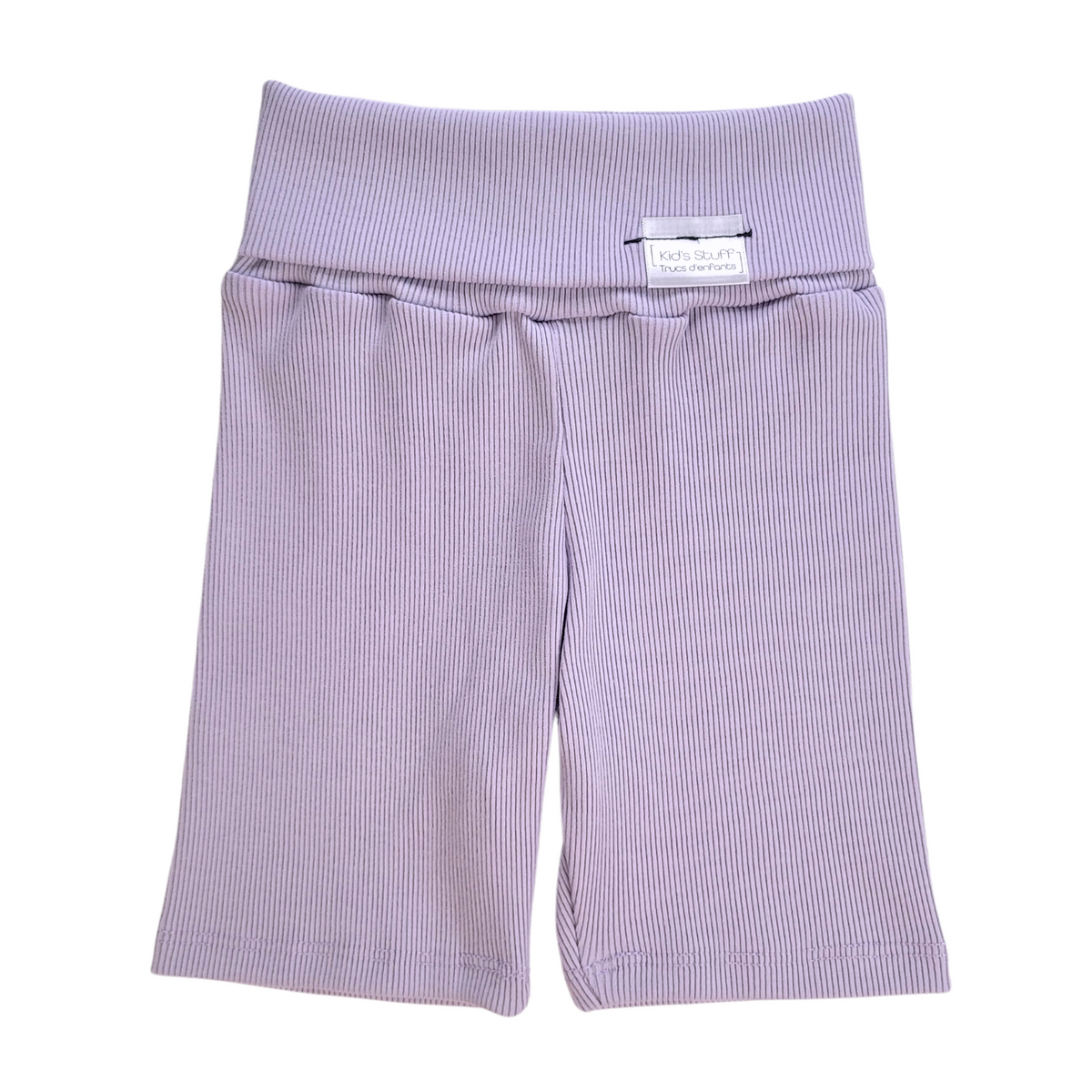 Trucs d'enfants - Grow With Me Biker Shorts | Lavender Macaron Rib