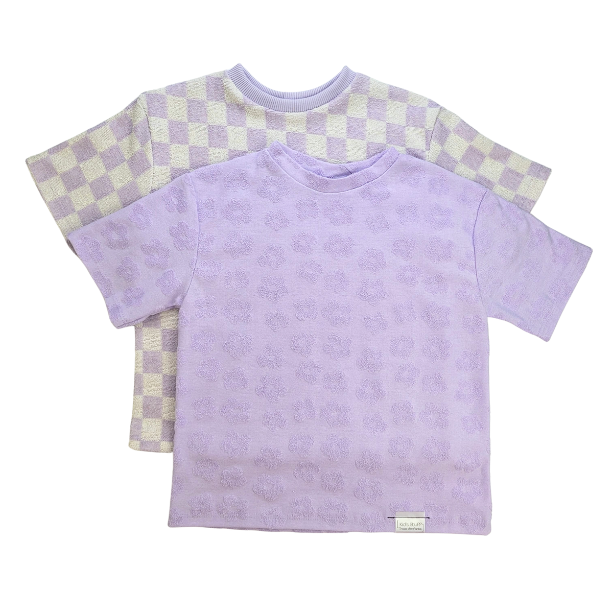 Trucs d'enfants - Oversize T-Shirt | Lavender Macaron Flowers