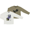 MAYORAL TWEEN LONG SLEEVE TEE - SET OF TWO SKATE