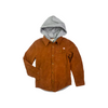 APPAMAN HOODED CORDUROY BUTTON UP