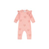 DEUX PAR DEUX BABY KNITTED JUMPSUIT - HEARTS