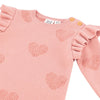 DEUX PAR DEUX BABY KNITTED JUMPSUIT - HEARTS