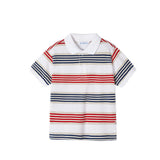 MAYORAL POLO SHIRT - RED AND BLUE STRIPES