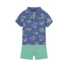 MAYORAL BABY JUNGLE PRINT POLO WITH CHINO SHORT SET