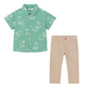 MAYORAL BABY DINO BUTTON UP CHINO SET