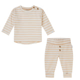 NOPPIES BABY LS SOFT SET - 'STRIPE ON STRIPE'