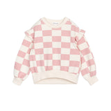 MILES ROSE CHECKER SWEATSHIRT