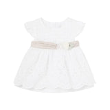 MAYORAL BABY WHITE EYELET DRESS