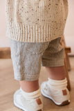 Jamie Kay - Jude Short - Dark Coffee/Buff Stripe