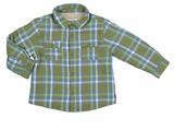 MAYORAL BABY LINED OVERSHIRT - GREEN PLAID