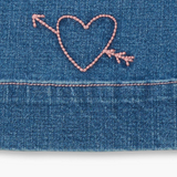 HATLEY STRETCH DENIM WIDE LEG - HEARTS