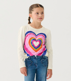 HATLEY LAYERED HEART GRAPHIC LS TSHIRT