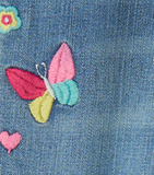 HATLEY PRETTY PATCHES STRETCH DENIM JEANS