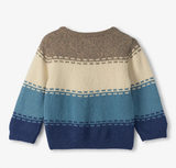 HATLEY BABY BLUE COMBO CREW NECK KNIT SWEATER