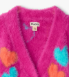 HATLEY JUMBO HEART BOUCLE CARDIGAN