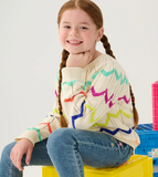 HATLEY RAINBOW CHEVRON RAGLAN PULLOVER SWEATER