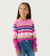 HATLEY RAINBOW STRIPE RAGLAN PULLOVER SWEATER