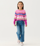 HATLEY RAINBOW STRIPE RAGLAN PULLOVER SWEATER