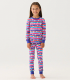 HATLEY STRIPES + HEARTS STRETCH COTTON PJ