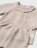 MAYORAL BABY KNIT OUTFIT - WALNUT