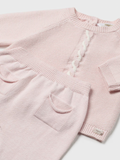 MAYORAL BABY KNITTED NEWBORN 3PC OUTFIT - BLUSH