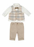 MAYORAL BABY SUIT SET - TOASTED