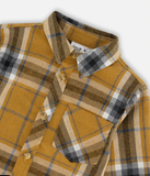 DEUX PAR DEUX PLAID SHIRT - GOLDEN + GREY