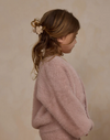 RYLEE + CRU FUZZY CARDIGAN - BLUSH