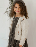 RYLEE + CRU BOXY CARDIGAN - WINTER FLORAL EMBROIDARY