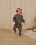 RYLEE + CRU SPONGEY KNIT SET - FOREST POKA DOT