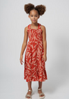 MAYORAL STRIPED TWEEN PRINTED MIDI DRESS