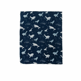 LOULOU LOLLIPOP SWADDLE -  WHALES