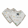 LOULOU LOLLIPOP 2 PK BIBS -  FARM ANIMALS