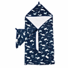 LOULOU LOLLIPOP HOODED TOWEL SET - WHALES