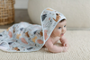 LOULOU LOLLIPOP HOODED TOWEL SET - WHALES