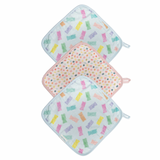 LOULOU LOLLIPOP 3PK WASHCLOTH SET - GUMMY BEARS