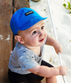 HEADSTER 'SALTY BLUE' INFANT HAT