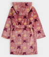 PETIT LEM PRINCESS PRINT PLUSH HOODED ROBE