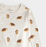 PETIT LEM WOOLY MAMMOTH PRINT PJ SET