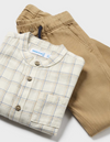 MAYORAL BABY CHECK SHIRT AND PANT SET