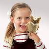 FOLKMANIS MINI GREAT HORNED OWL FINGER PUPPET